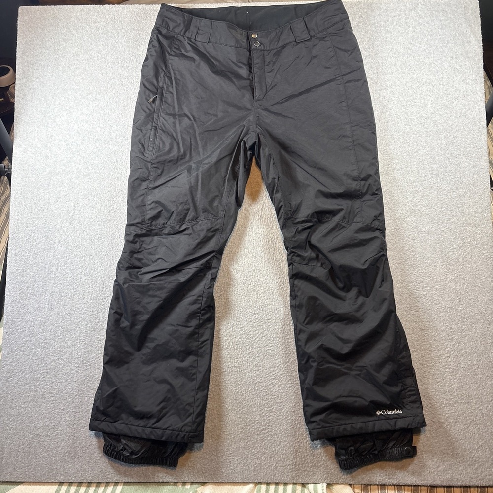 Columbia Snow Pants Womens 1X Black Omni-Heat Insulated Waterproof Ski Pants